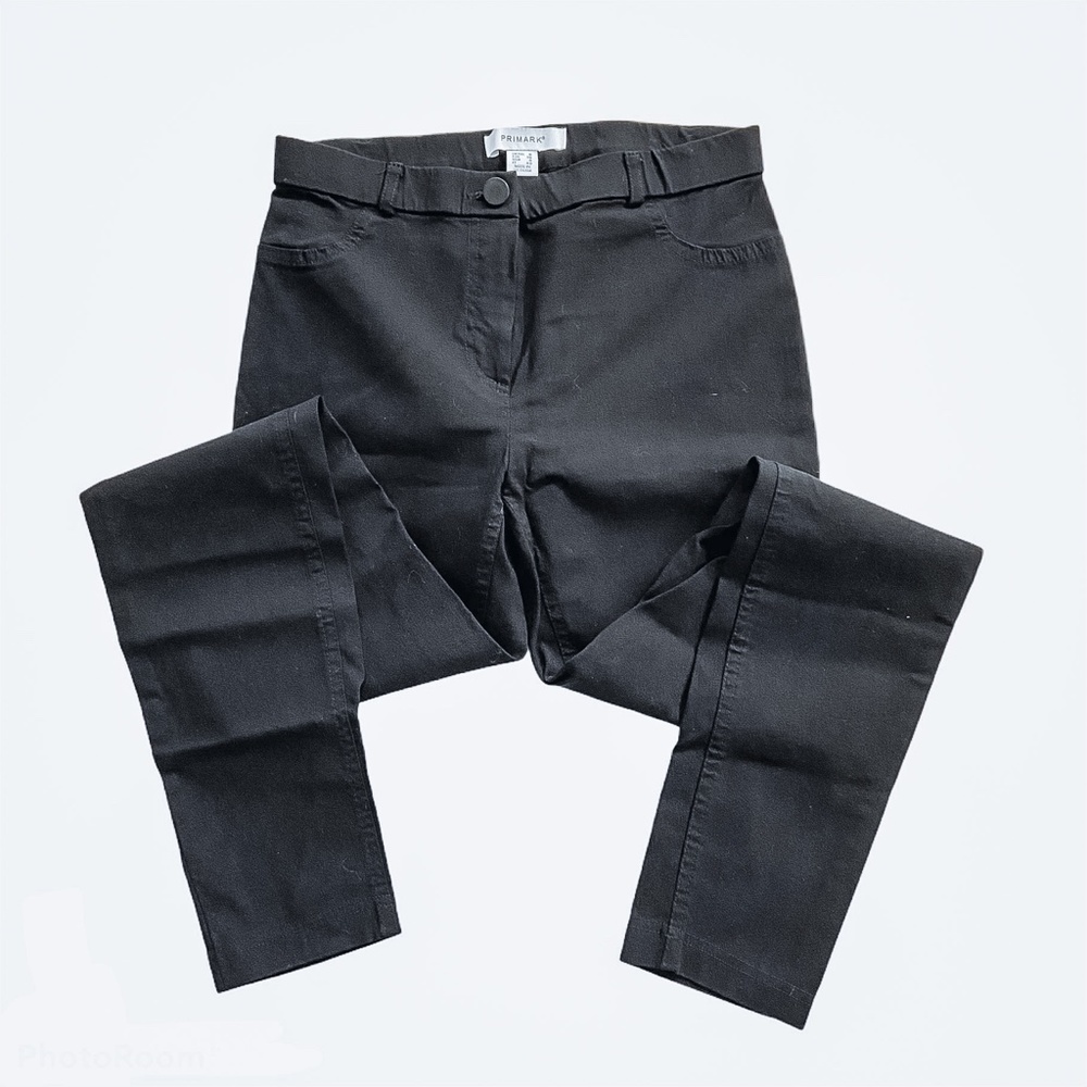 Primark Black Skinny Fitted Stretchy Mid Rise Dress Pants 4
